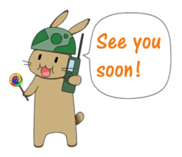 The Army Rabbits - Social Activities ENG sticker #1403969