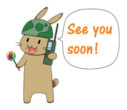 The Army Rabbits - Social Activities ENG sticker #1403969