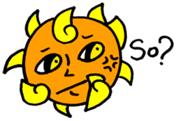 Crazy Sun and the Moon sticker #1404011