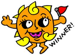 Crazy Sun and the Moon sticker #1404019