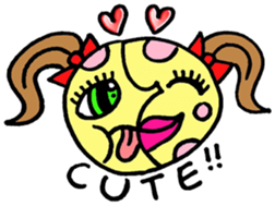 Crazy Sun and the Moon sticker #1404041