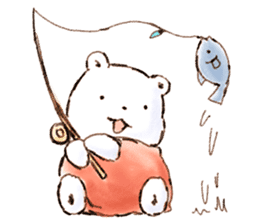 Fluffy Polar Bear/Fuwa Fuwa no Kuma sticker #1404151