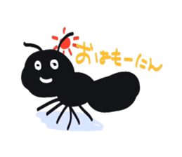 Relationship of snails and ants sticker #1404174