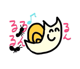 Relationship of snails and ants sticker #1404201