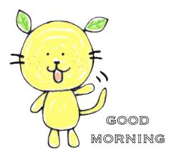 Orange cat sticker #1404330