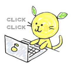 Orange cat sticker #1404332