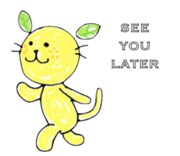 Orange cat sticker #1404334