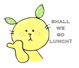 Orange cat sticker #1404344