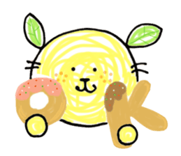 Orange cat sticker #1404346