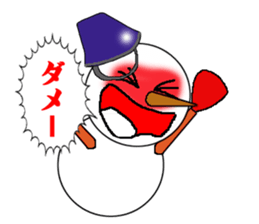 High tension snowman sticker #1404850