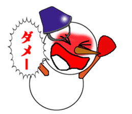 High tension snowman sticker #1404850