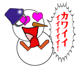 High tension snowman sticker #1404862