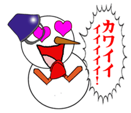 High tension snowman sticker #1404862