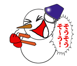High tension snowman sticker #1404877