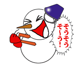 High tension snowman sticker #1404877