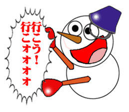 High tension snowman sticker #1404884