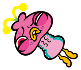 Happy butterfly & Grumpy worm  "VAP" sticker #1405301