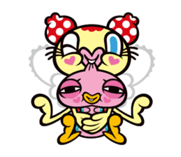 Happy butterfly & Grumpy worm  "VAP" sticker #1405329