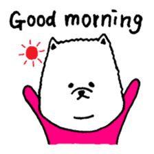 Pomeranian with Colorful Tights sticker #1405459