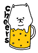 Pomeranian with Colorful Tights sticker #1405474