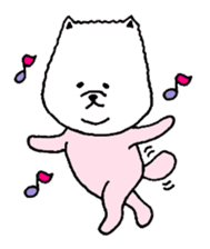 Pomeranian with Colorful Tights sticker #1405478
