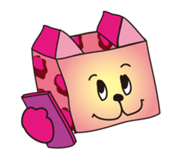 Box Cute Cat&rabbit! sticker #1405759