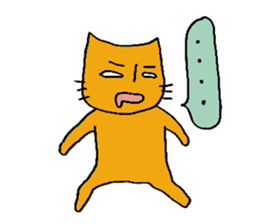 Charlie a middle aged cat2 sticker #1406012