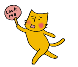 Charlie a middle aged cat2 sticker #1406015