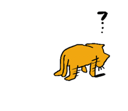 Charlie a middle aged cat2 sticker #1406022