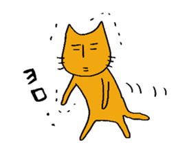 Charlie a middle aged cat2 sticker #1406025