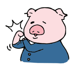 pig to work sticker #1407493