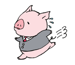 pig to work sticker #1407499
