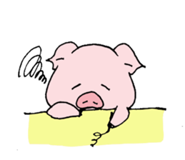 pig to work sticker #1407505