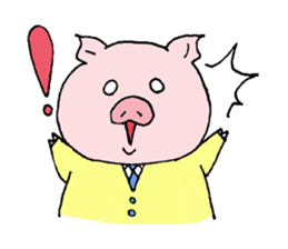 pig to work sticker #1407521