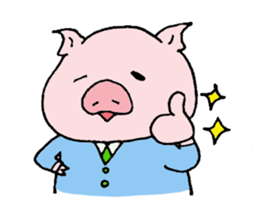 pig to work sticker #1407522