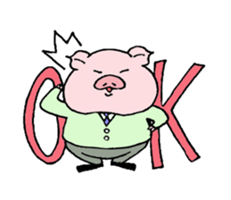 pig to work sticker #1407524