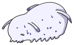 The cute and wonder!Sea cucumber sticker #1408300