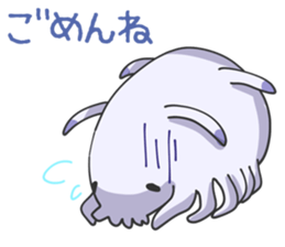 The cute and wonder!Sea cucumber sticker #1408303