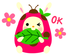 Pukki of ladybug rabbit No.2 sticker #1409491