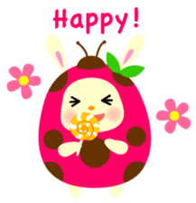 Pukki of ladybug rabbit No.2 sticker #1409495