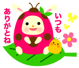 Pukki of ladybug rabbit No.2 sticker #1409496