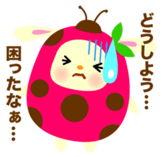 Pukki of ladybug rabbit No.2 sticker #1409507