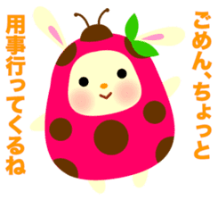 Pukki of ladybug rabbit No.2 sticker #1409508