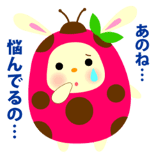 Pukki of ladybug rabbit No.2 sticker #1409512