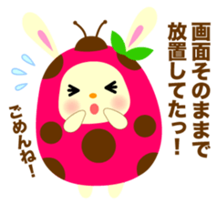 Pukki of ladybug rabbit No.2 sticker #1409513