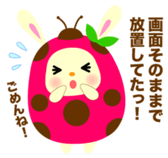 Pukki of ladybug rabbit No.2 sticker #1409513