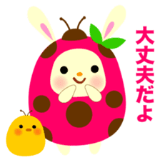 Pukki of ladybug rabbit No.2 sticker #1409514