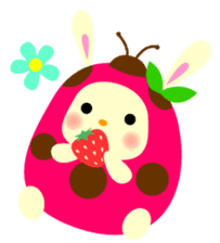 Pukki of ladybug rabbit No.2 sticker #1409524