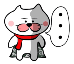 Furoshiki nyanko Matsukichi Winter story sticker #1409654