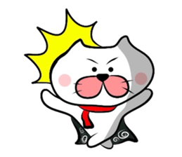 Furoshiki nyanko Matsukichi Winter story sticker #1409656